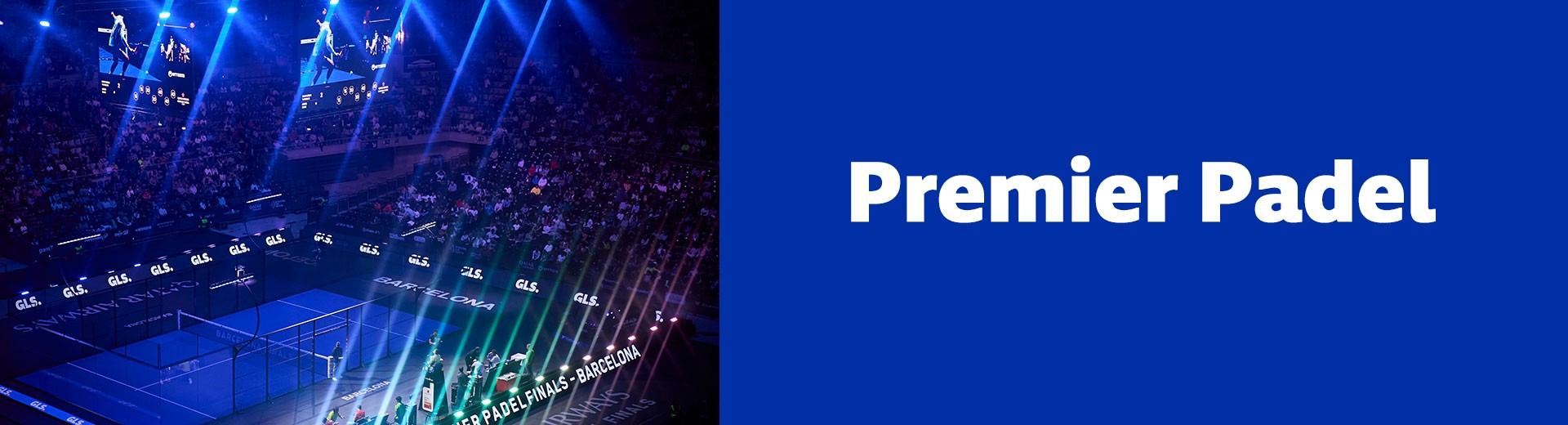 Vista general del estadio de Premier Padel en Barcelona durante las finales