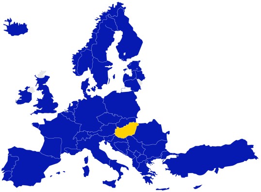GLS Hungary map