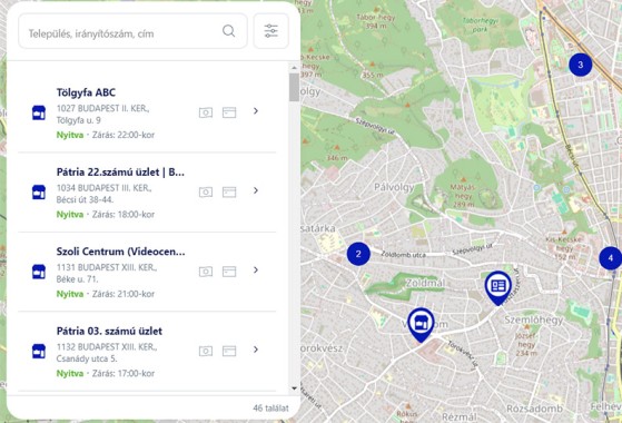 Widget GLS Map